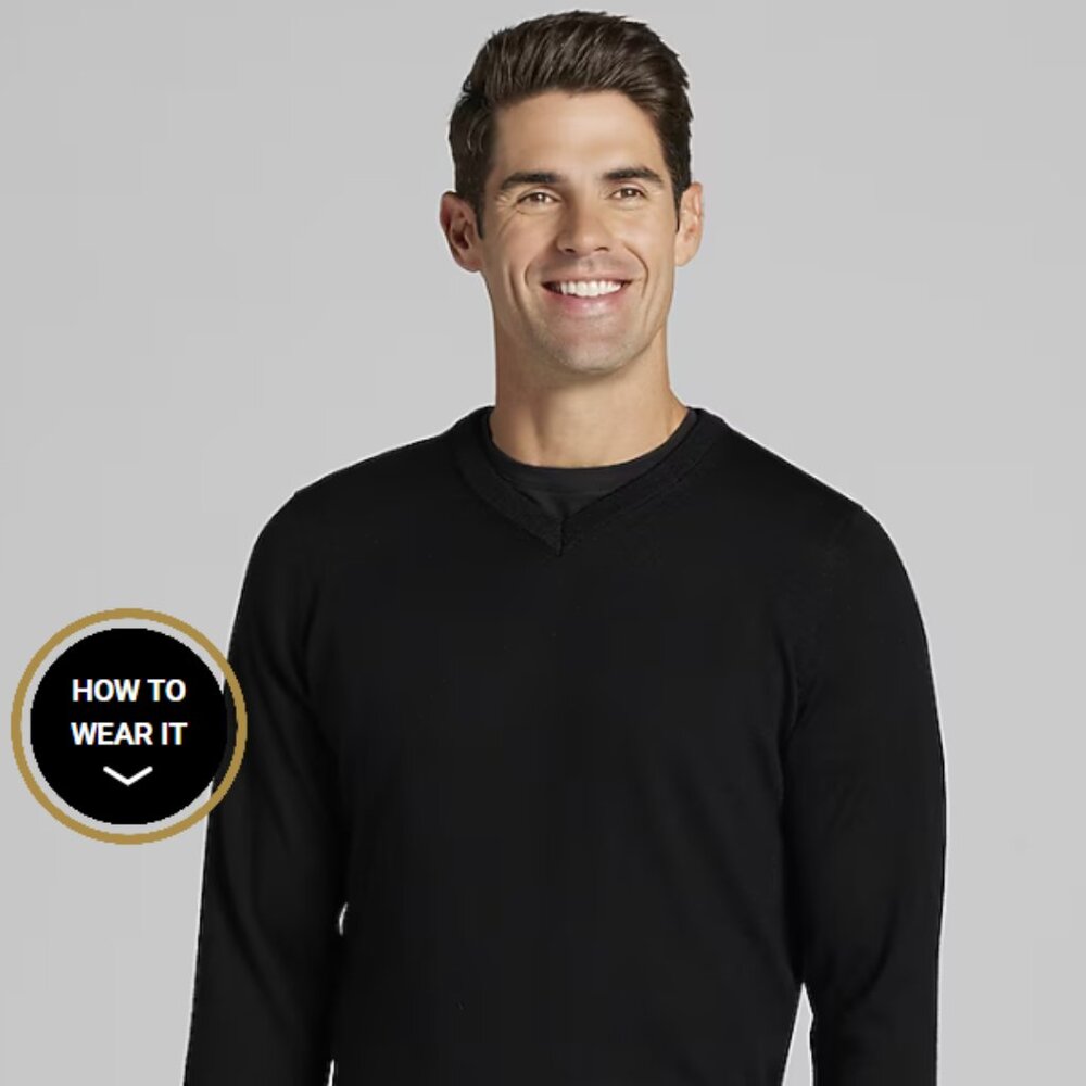 Jos A Bank V neck sweater